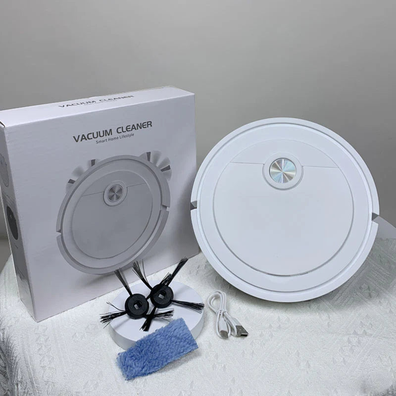 Smart Mini Robotic Vacuum & Mop - Ultra-Quiet Hard Floor Sweeper