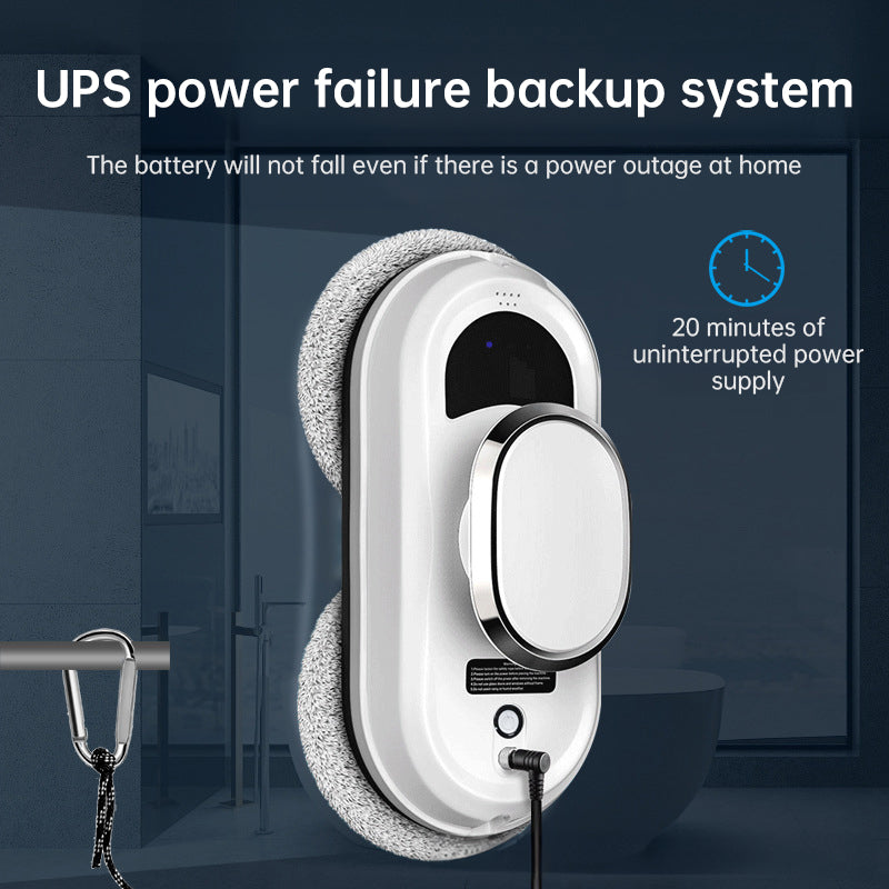 Smart Window Cleaning Robot - Auto-Guided & Remote - Controlled Glass Cleaner - 5600Pa