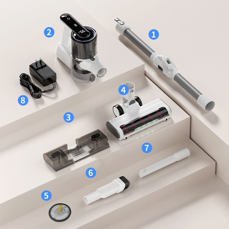 Arthur Kirkland 3-in-1 Cordless Vacuum & Mop – 15000Pa High Suction Folding Model