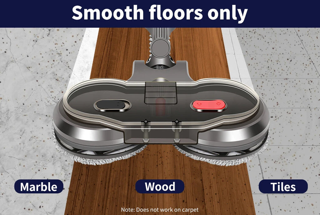 Langshi 2-in-1 Electric Mop Head Attachment for Dyson V7, V8, V10, V11