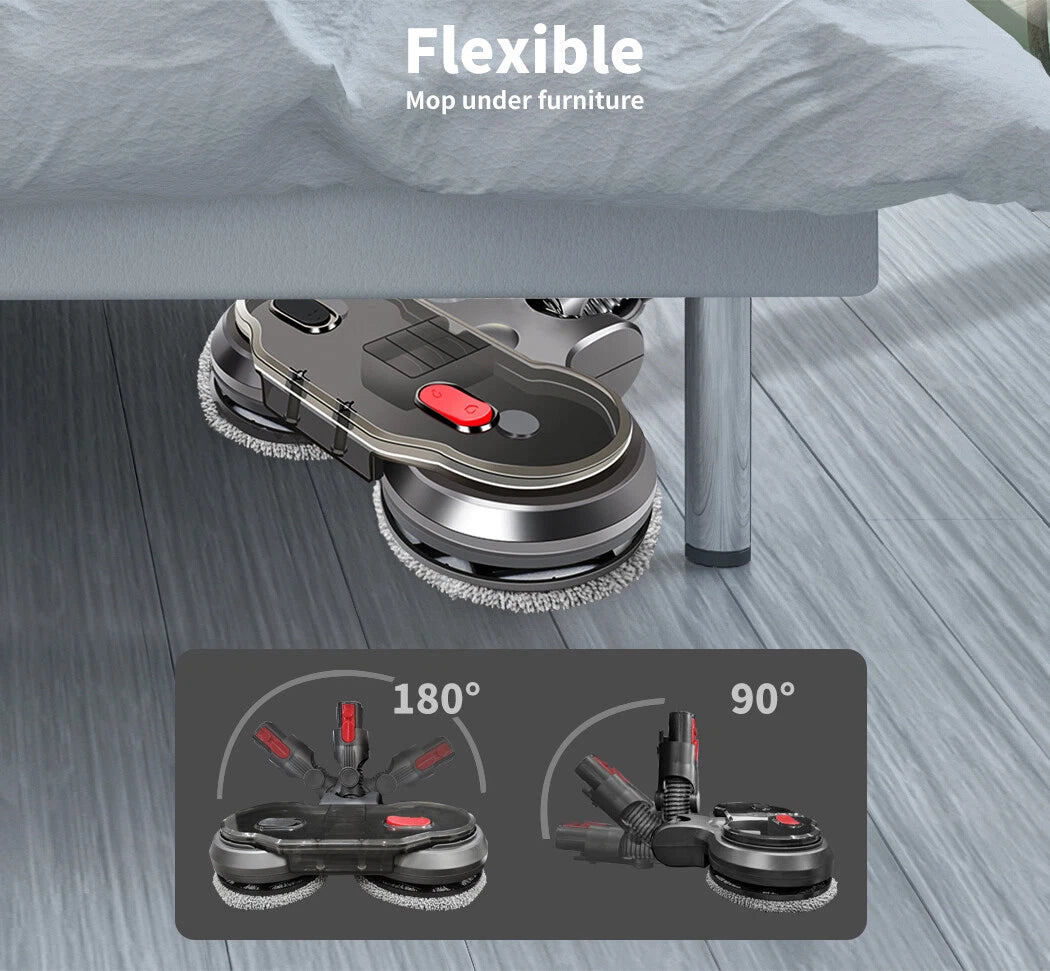 Langshi 2-in-1 Electric Mop Head Attachment for Dyson V7, V8, V10, V11